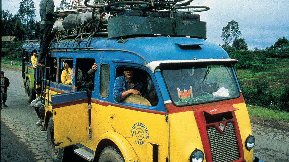 An old French packed tight on Highway 1 outside Hue in 1993 An old French packed tight on Highway 1 outside Hue in 1993